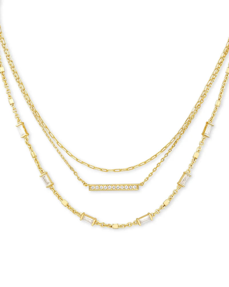 Addison Multi Strand Necklace in Gold by Kendra Scott