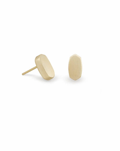 Barrett Stud Earrings in Gold by Kendra Scott