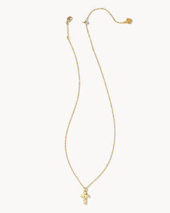 Kendra Scott Cross Pendant Necklace in Gold