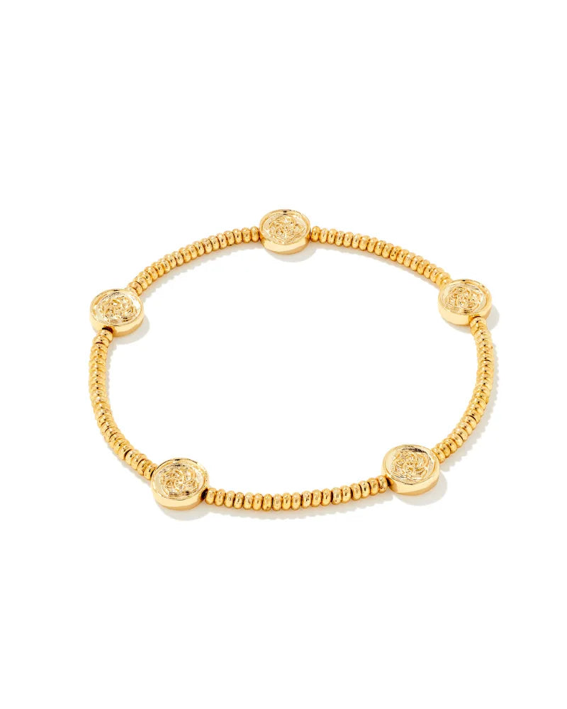 Dira Coin Stretch Bracelet in Gold by Kendra Scott