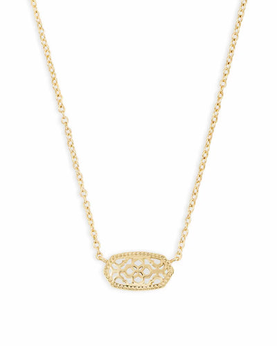 Elisa Gold Pendant Necklace in Gold Filigree by Kendra Scott