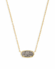 Load image into Gallery viewer, Elisa Gold Pendant Necklace in Platinum Drusy by Kendra Scott