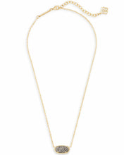 Load image into Gallery viewer, Elisa Gold Pendant Necklace in Platinum Drusy by Kendra Scott