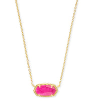 Load image into Gallery viewer, Elisa Gold Pendant Necklace in Azalea Illusion by Kendra Scott