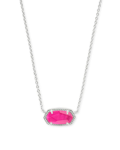 Elisa Silver Pendant Necklace in Azalea Illusion by Kendra Scott