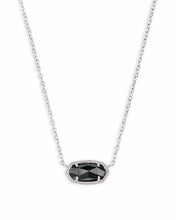 Load image into Gallery viewer, Elisa Silver Pendant Necklace in Black by Kendra Scott