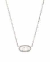 Load image into Gallery viewer, Elisa Silver Pendant Necklace in Ivory Mother of Pearl by Kendra Scott