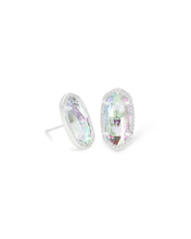 Load image into Gallery viewer, Ellie Silver Stud Earrings in Dichroic Glass by Kendra Scott