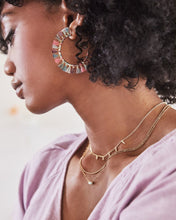 Load image into Gallery viewer, Emilie Silver Multi Strand Necklace in Platinum Drusy by Kendra Scott