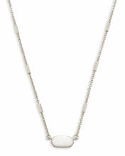 Load image into Gallery viewer, Fern Pendant Necklace in Bright Silver by Kendra Scott