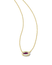 Load image into Gallery viewer, Kendra Scott Grayson Gold Short Pendant Necklace in Dichroic Glass