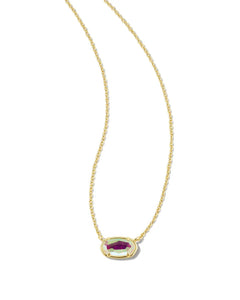 Kendra Scott Grayson Gold Short Pendant Necklace in Dichroic Glass