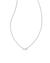 Load image into Gallery viewer, Juliette Silver Pendant Necklace in White Crystal by Kendra Scott