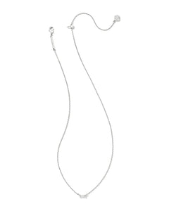 Juliette Silver Pendant Necklace in White Crystal by Kendra Scott