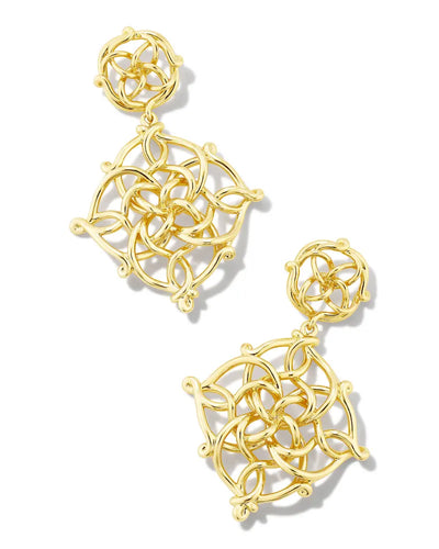 Kendra Scott Kelly Statement Earrings in Gold