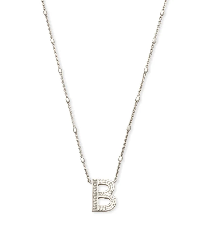 Letter A Pendant Necklace in Silver | Kendra Scott