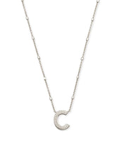 Load image into Gallery viewer, Letter C Pendant Necklace in Silver by Kendra Scott