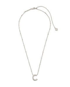 Letter C Pendant Necklace in Silver by Kendra Scott