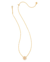 Load image into Gallery viewer, Dira Stamped Gold Pendant Necklace in Ivory Mother of Pearl by Kendra Scott