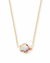 Load image into Gallery viewer, Tess Gold Pendant Necklace in Dichroic Glass by Kendra Scott