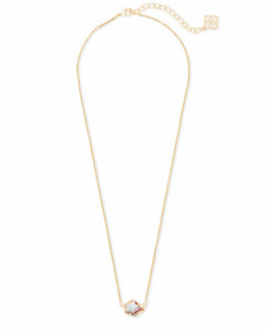 Tess Gold Pendant Necklace in Dichroic Glass by Kendra Scott
