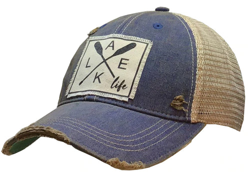 Lake Life Distressed Baseball Cap