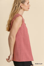 Load image into Gallery viewer, My Girl Lace Tank - Rose Clay *Regular &amp; Curvy*