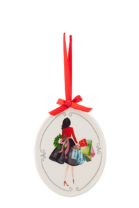 Ganz Ceramic Glam Girl Ornaments