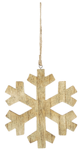 Ganz Wooden Snowflake Ornament