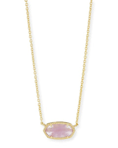 Elisa Gold Pendant Necklace in Purple Amethyst by Kendra Scott