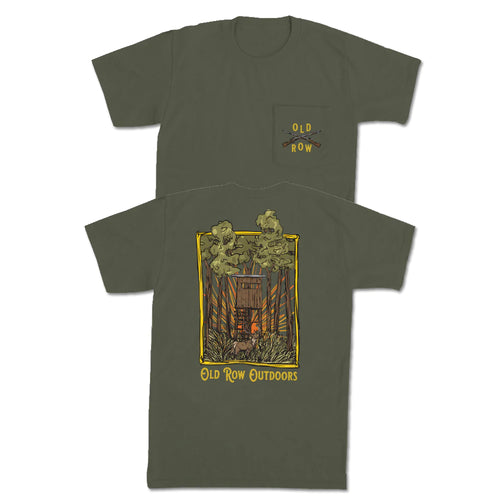 Old Row Hunting Blind Pocket Tee - Green