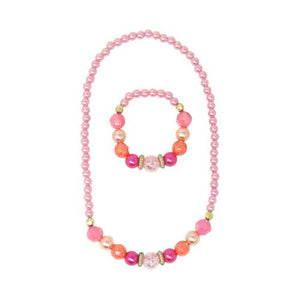 Pearlescent Necklace & Bracelet Set