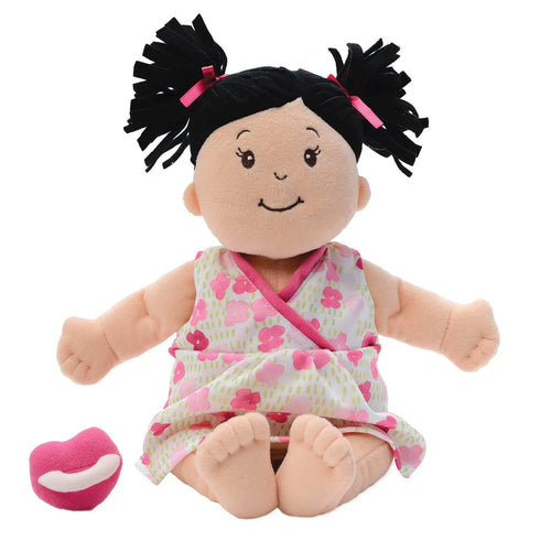 Baby Stella Peach Doll with Black Hair by Manhattan Toy