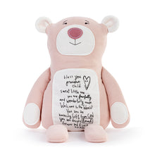 Load image into Gallery viewer, Demdaco Poetic Threads Bear - Pink