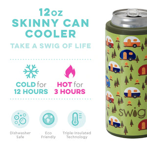 Swig Happy Camper Skinny Can Cooler (12oz)
