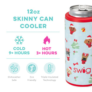 Swig Santa Paws Skinny Can Cooler (12oz)