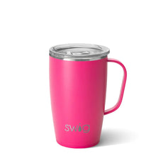 Load image into Gallery viewer, Swig Hot Pink Travel Mug (18oz)
