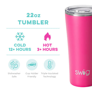 Swig Hot Pink Tumbler (22oz)