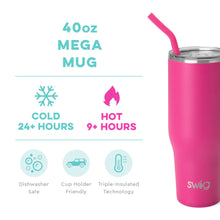 Load image into Gallery viewer, Swig Hot Pink Mega Mug (40oz)