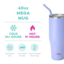 Load image into Gallery viewer, Swig Hydrangea Mega Mug (40oz)