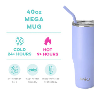 Swig Hydrangea Mega Mug (40oz)