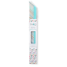 Load image into Gallery viewer, Swig Reusable Straw Set - Sugar Trees + Aquamarine